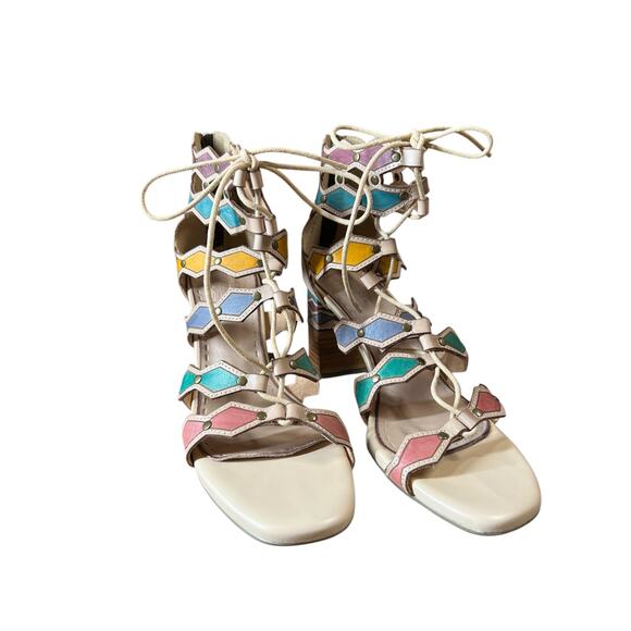L’artiste Spring Step Muliticolor Heeled Sandals Size 41 - Picture 1 of 4